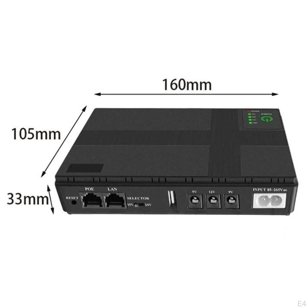 Uninterruptible Power Supply Compact Portable Mini Ups for Home Router Phone Style A