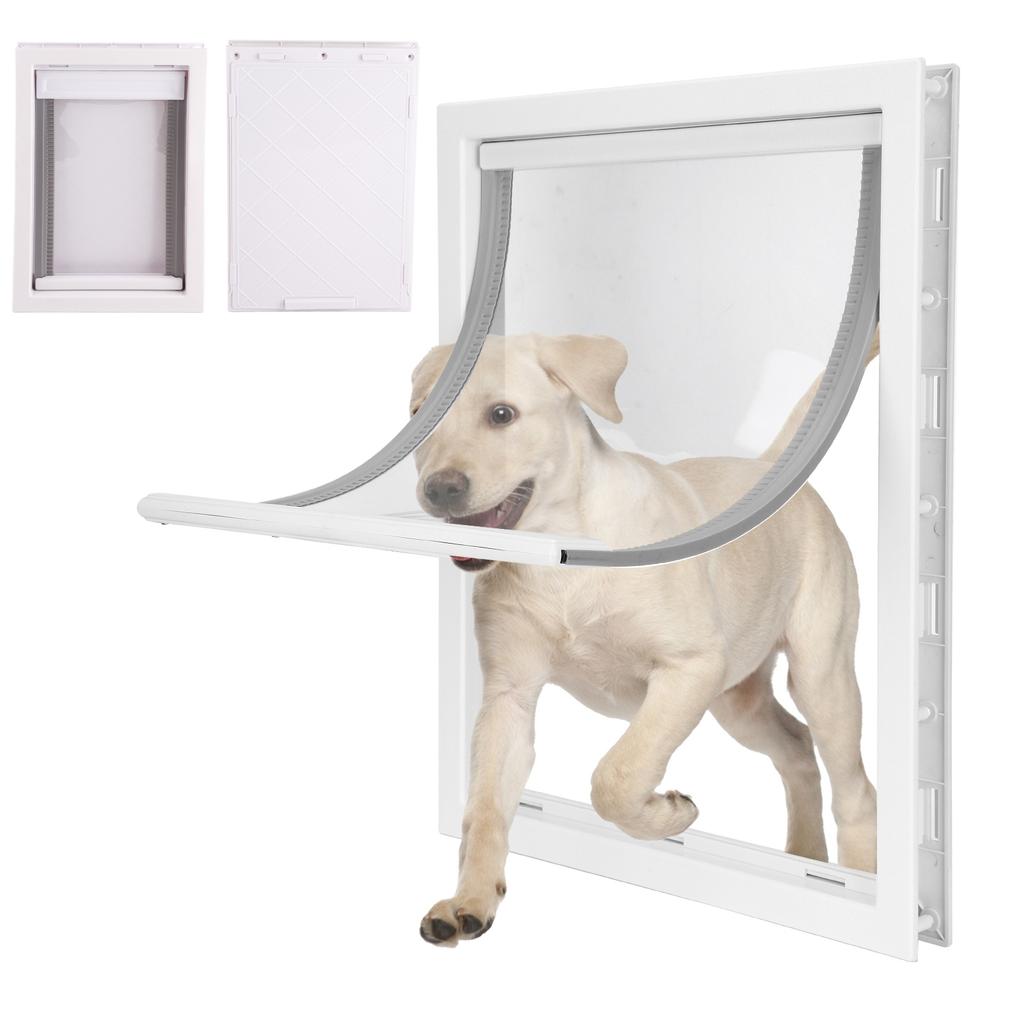 Kunststoff PVC Haustiertür Magnet Automatisch schließende Tür Zweiwege Sicherheitszubehör für Katze Hund