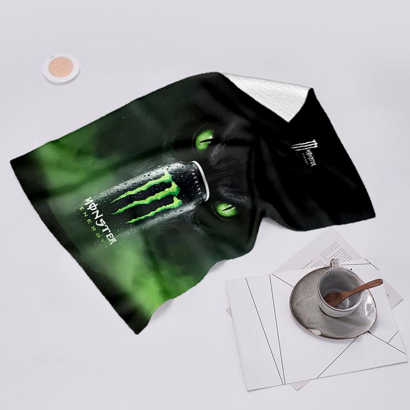 Beweis Strandtuch mit Monster Energy LOGO Muster - weich, saugfähig, schnelltrocknend, maschinenwaschbar - perfekt zum Schwimmen, Camping, Baden