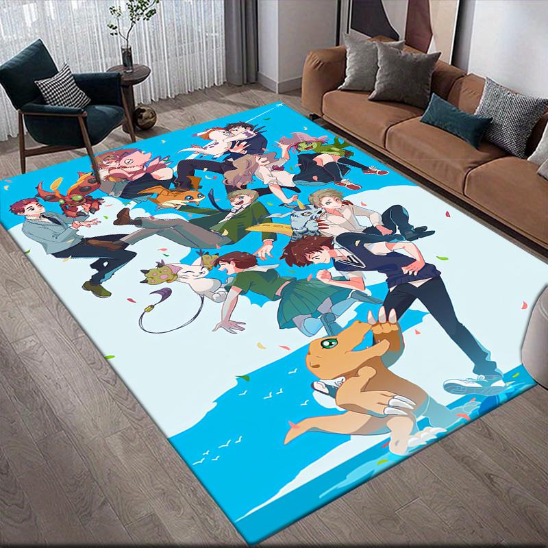Digimon Classic Series Collection Area Rug, Digimon Fan Soft Carpet, Perfect Gift.chl
