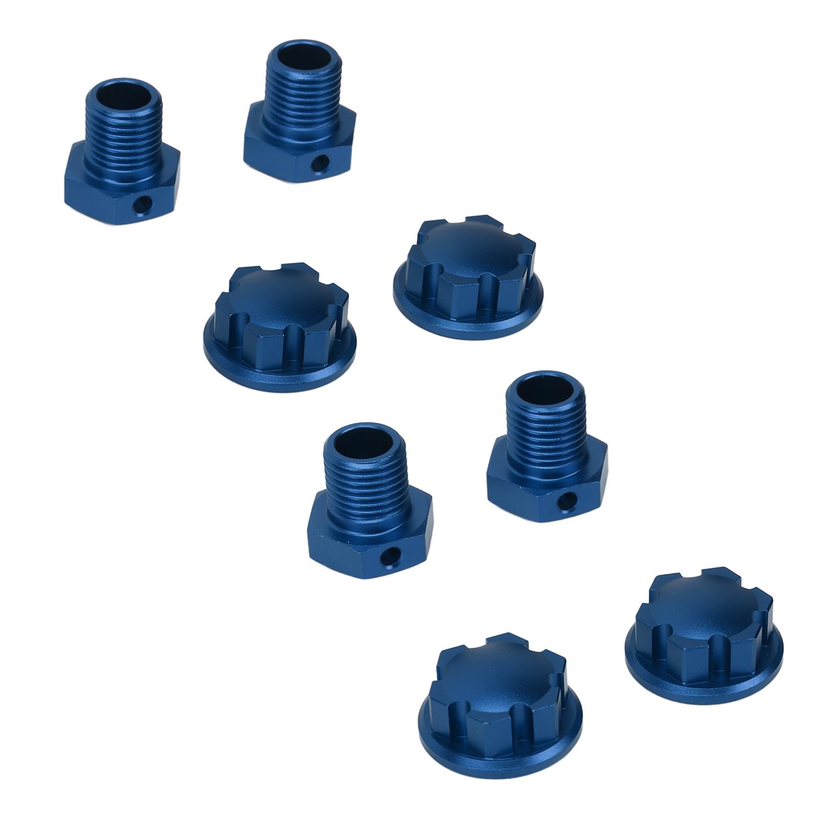 

17mm RC Wheel Hubs Hex Kit Aluminium Alloy RC Wheel Hubs Adapter for TRAXXAS 1 10 Upgrade Blue синій