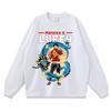 Vintage Washed Anime Street Style Long Sleeve Tee - Unisex