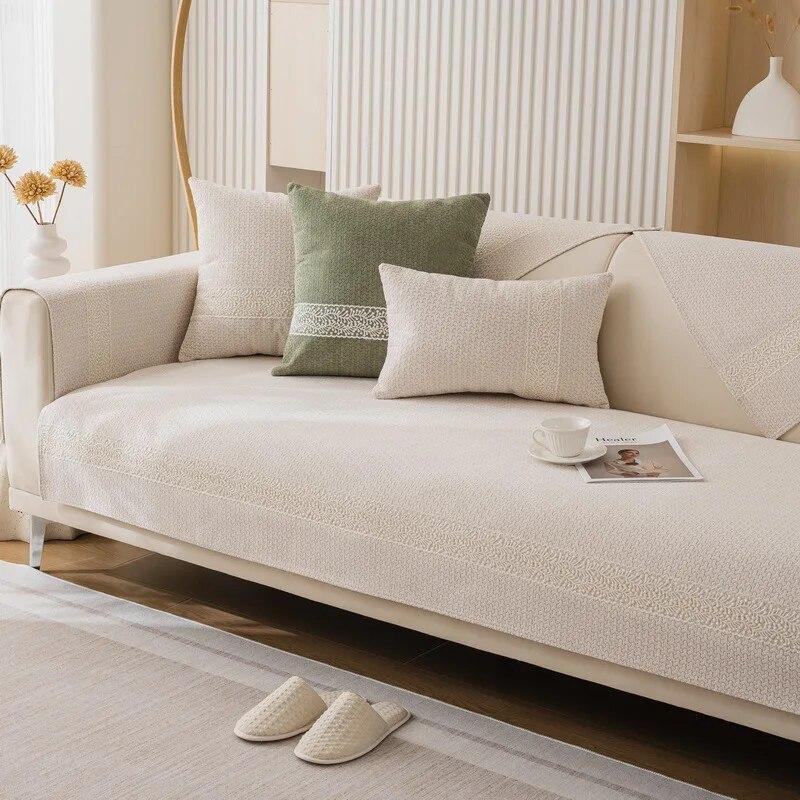 

Новый чехол для дивана из синели, универсальная противоскользящая подушка для дивана на четыре сезона, украшение для дома, гостиной, чехол для дивана, спинка, полотенце 70x70cm 1pcs