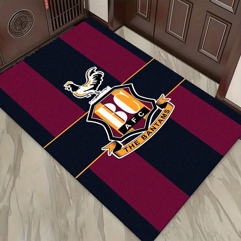 Bradford City AFC Carpet Rug for Living Room Bedroom Home Sofa Decoration,Kids play Non-slip Floor Mat