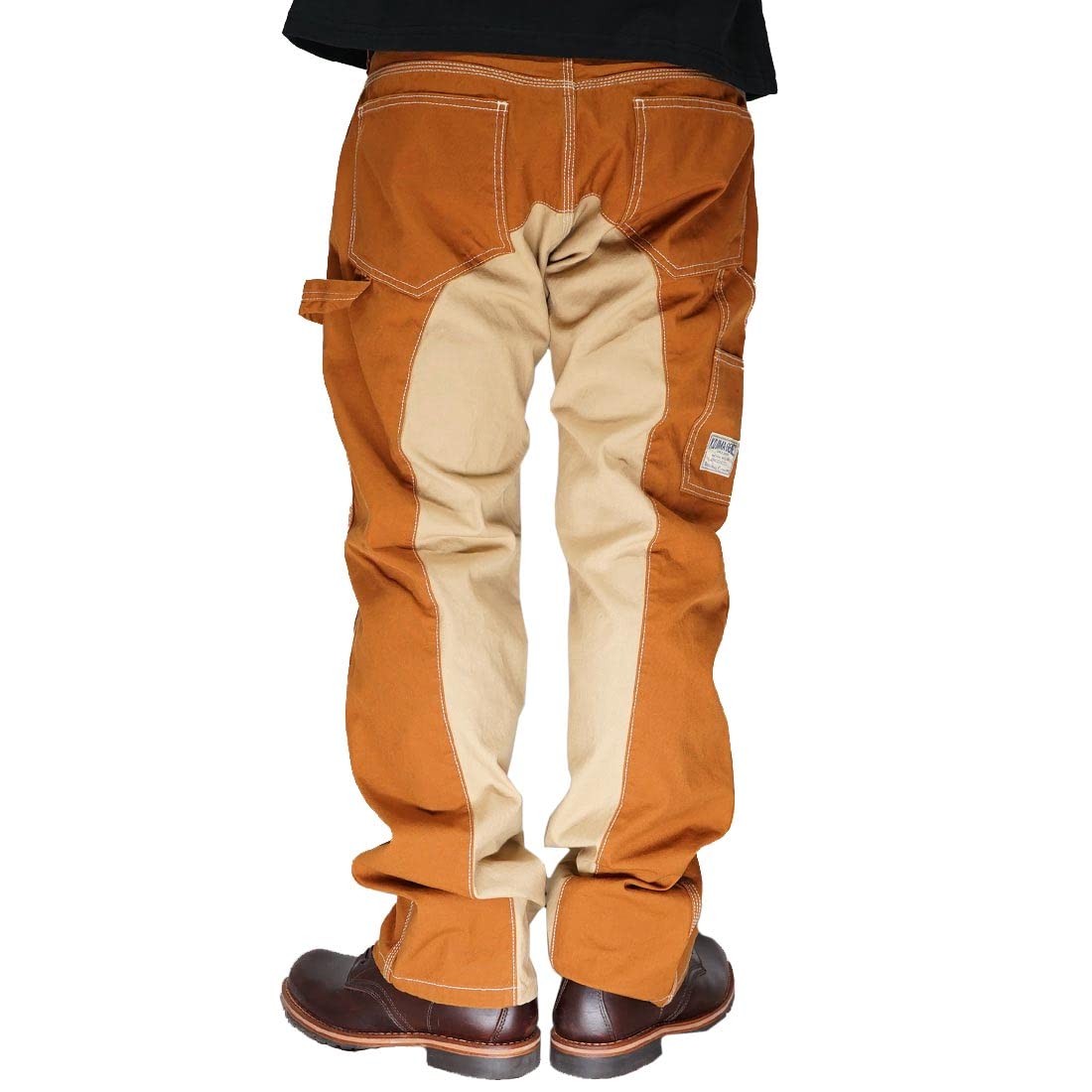 

Kojima Jeans Monkey Combo Painter Made in One Pants, Men s, Japan, Wash, RNB-1081F-Brown-36