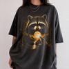 Raccoon Howling to The Moon Shirt, Vintage Trash Panda Bootleg Tee, 90s Animal Tee, Raccooncore, Street Cats Retro Shirt, Funny Raccoons