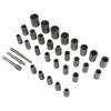 For Garage Use Bolt Extractor Kit Adapter Set Nut Remover Tool 28 Pcs Set Adapter Included Comprehensive Size Range