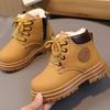 Kinder Martin Stiefel Winter Samt Verdickte Jungen und Mädchen Warme Baumwollstiefel Mittlere und Ältere Kinder Rutschfeste Kurze Stiefel Babystiefel