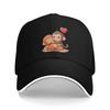 Baby Macaque Hugging Plush Cute Monkey Punch Baseball Cap  Hiking Fishing SunProof Trucker Hat UnisexTeens  Cute Baseball Caps