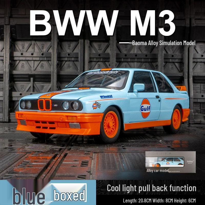 

Jinlifang BMW M3 E30 1988 Ливрея Coca-Cola Модель автомобиля из сплава