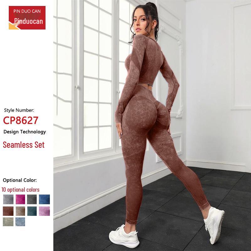 

Women s High-Waisted Seamless Hollow Yoga Pants - European & American Style Large