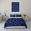 "Chicago Cubs Baseball Themed Bedding Set" Print Bedding Set Duvet Cover Pillowcases (1* Duvet Cover 2* Pillowcases Do Not Include Comforter)
