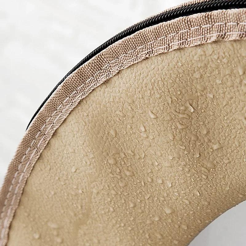 Universal Toilet Seat Cover Winter Warm Soft WC Mat Bathroom Washable Removable Zipper with Flip LidHandle Waterproof Household