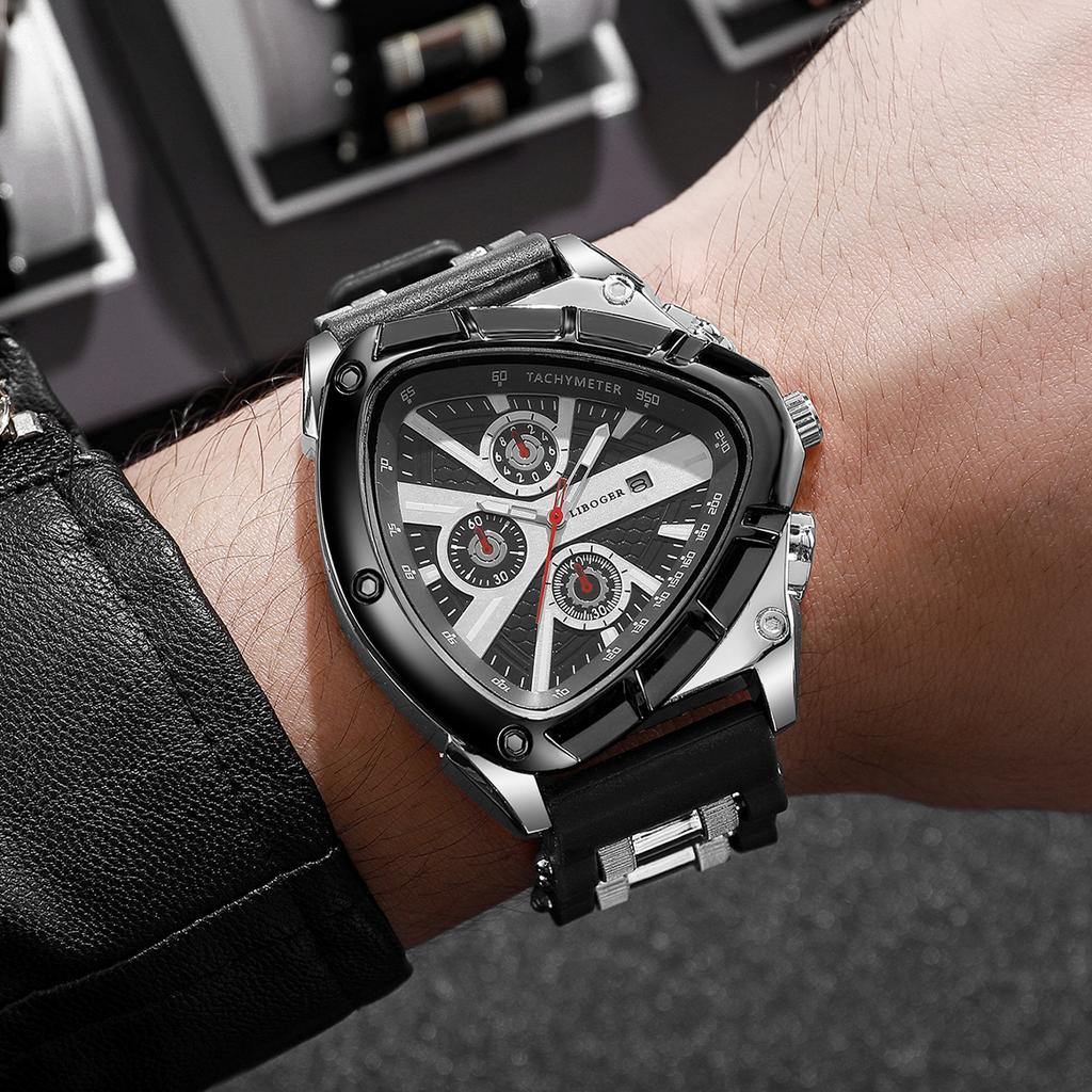 Fashion Silicone Strap Men Sports Watches Casual Arabic Dial Man Wristwatch With Calendar Reloj Hombre(Without Box)