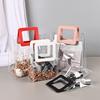 1PC Clear Tote Bag Transparent Shopping Bags Shoulder Handbag PVC Waterproof Storage Bag for Gift Cosmetic Plastic Bags