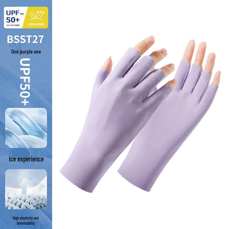 Women s Thin Summer UV Protection Fingerless Touchscreen Gloves