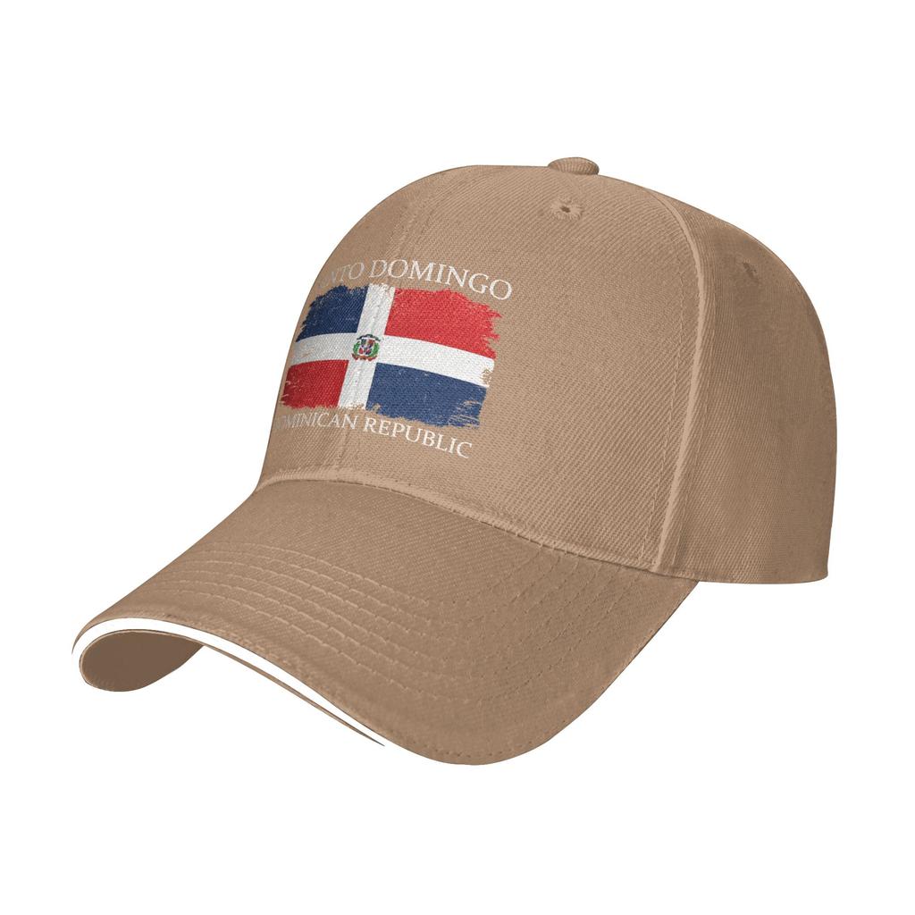 Santo Domingo Dominican Republic Flag Trucker Hat Spring Sunscreen Cap Unisexs Womens Baseball Cap Casual Outdoor Hats