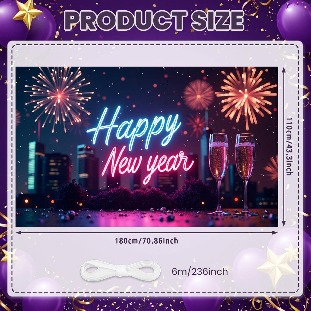 Celebration Banner Sparkling Design Festive Banner Party Banner Neon Light Theme For Restaurant Decoration Festive Gathering