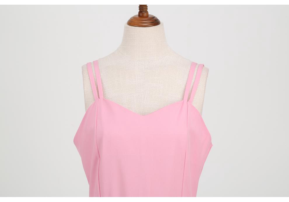 2023 French Summer Retro Hepburn-Style Swing Dress with Sexy Suspenders
