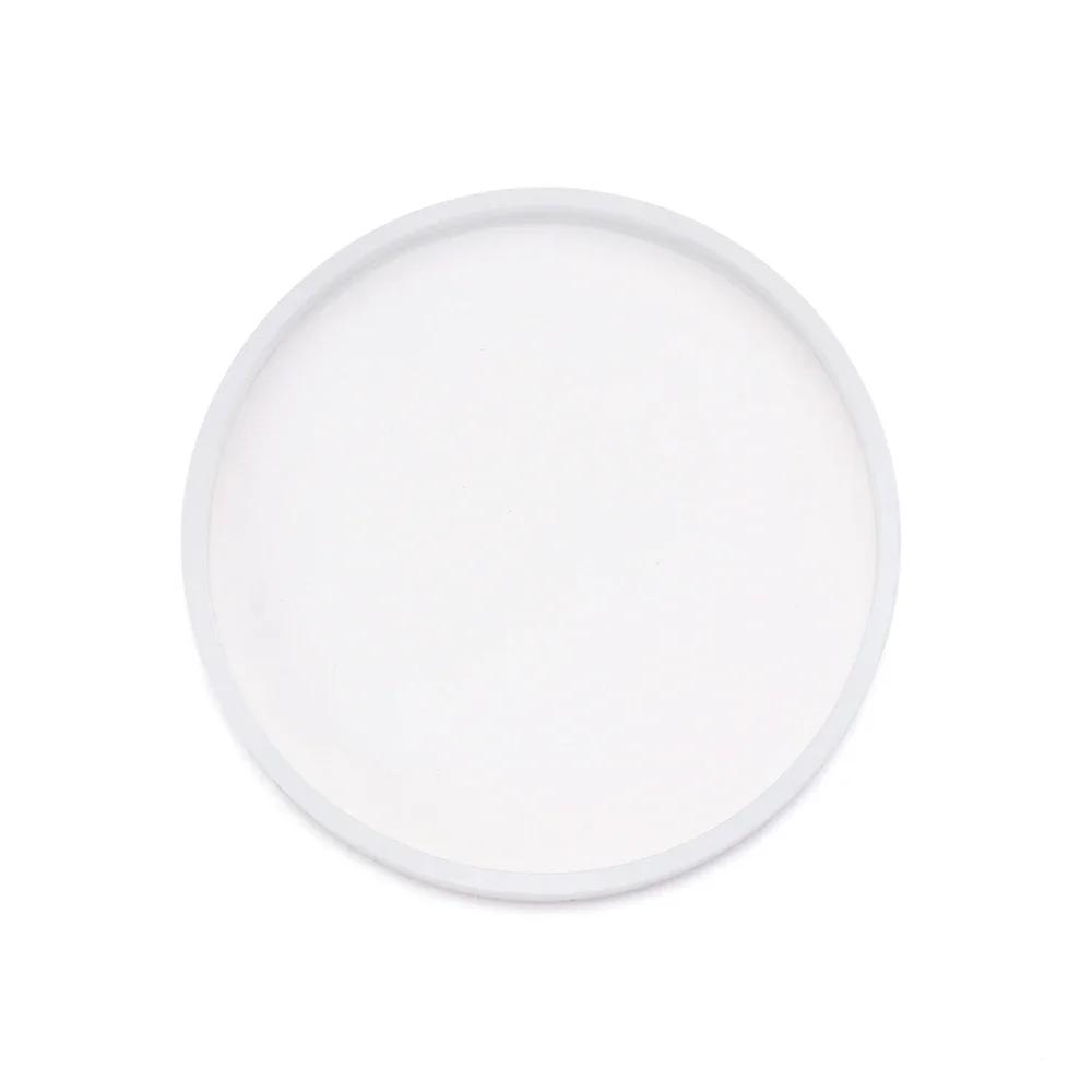Transparente Silikonform DIY Runde Herz-Fruchtplattenform Tablettform UV-Epoxidharz Untersetzerformen Handgefertigter Schmuckherstellungswerkzeuge