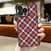 Clan Stewart Tartan Plaid Pattern Soft Phone Case For iPhone 15 16 17 Air 14 Pro Max 16E Plus 13 12 Mini Plating Anti-Fall Funda