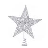 Five Pointed Star Iron Decoration, Tree Top Star Glitter, Vertical Five Pointed Star, Christmas Decoration Supplies