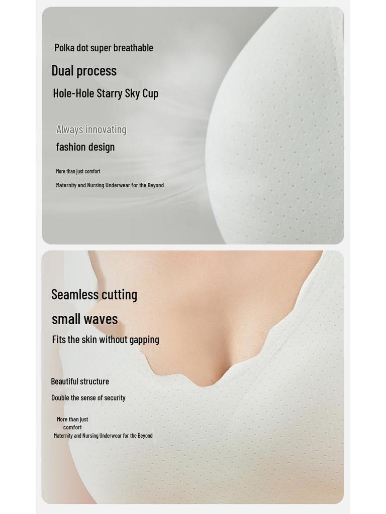 Breathable Cotton Nursing Bra Vest Style - Anti-Engorgement & Anti-Sagging Maternity Underwear