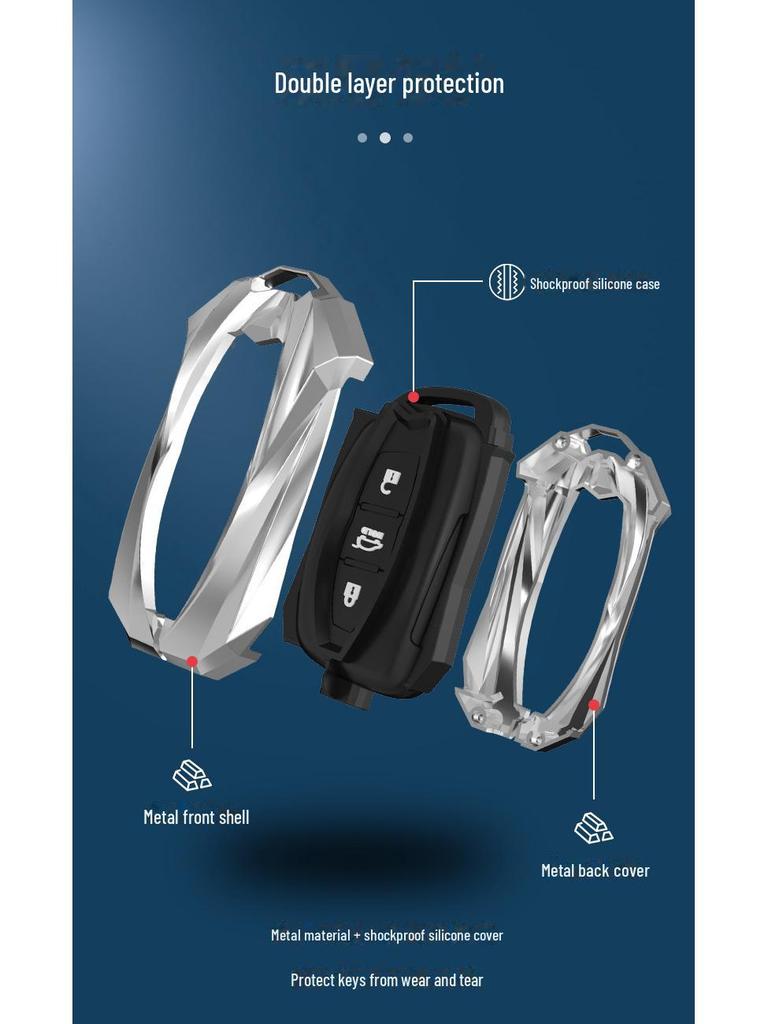 Hyundai Car Key Cover for Models: Ix35, Langdong, Lingdong, Mingtu, Tucson, Ix25, Elantra