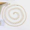Thin Pearl Pendant Belt Adjustable Dress Skirt Belt Belly Chain Belt  Women Dress Decoration