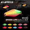 LETOYO Glow UV Micro Lure Spinner Spoon (2.5g/4g) for Aspius & Culter Fishing