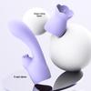 Miji Heart Silicone Vibrator Headgear In Green/Purple - Single Purple Accessory Add-on Gift.