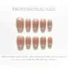 Pink Cat Eye Handmade Press On Nails With Bowknot And Love Heart Design Full Cover False Nail Tips For Women DIY Manicure
