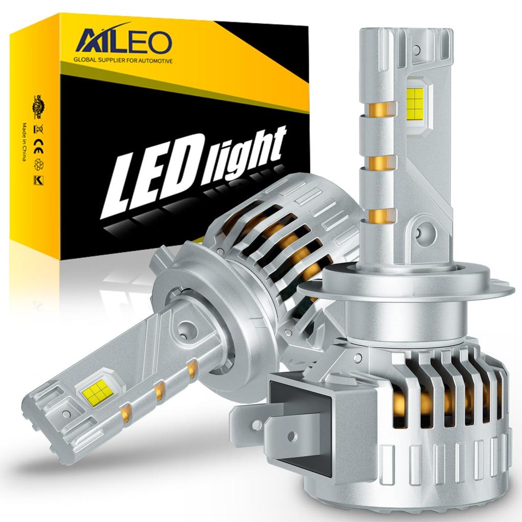 AILEO H7 LED Headlight, Car Bulb, Compatible with New Vehicle Inspection, Explosive Light, 24,000