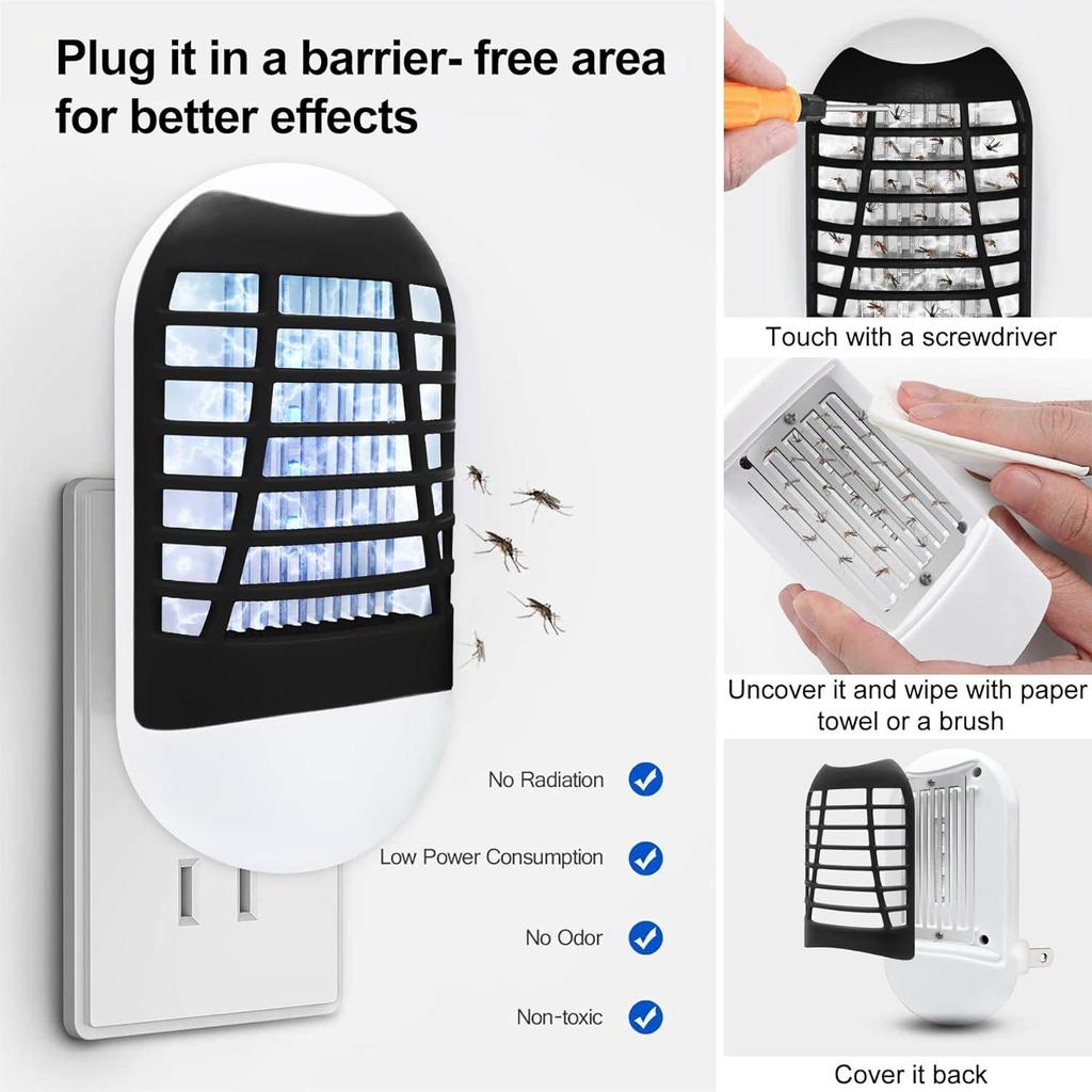 High Voltage Electric Mosquito & Insect Killer with Purple Light Attractant