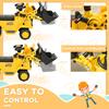 No Power 3 In 1 Ride On Toy Bulldozer Toddler Digger Excavator Scooter Storage Cart Toilet Pretend Play Construction Truck
