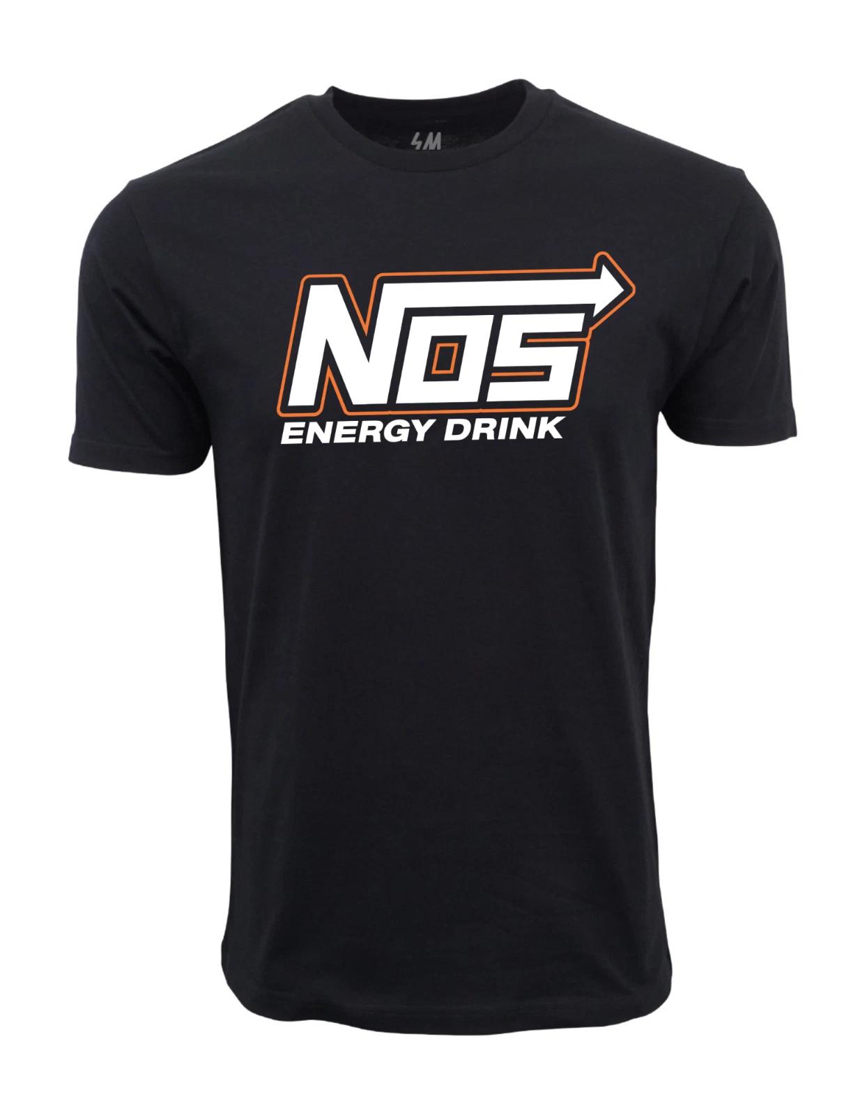 Unisex Adult Casual Graphic NOS Energy Drink Graphic T shirt T-Shirt S
