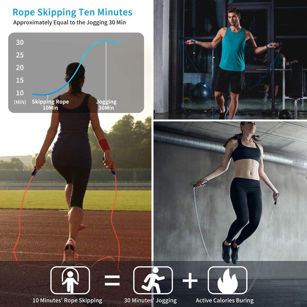 Handle EVA Non-slip Rapid Speed Bearing Speed Rope Workout Equipments Jump Rope Skipping Rope