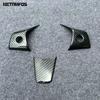 For Tesla Model Y     2024 2025 Carbon Fiber Steering Wheel Cover Molding Trim Interior Accessories Car Styling