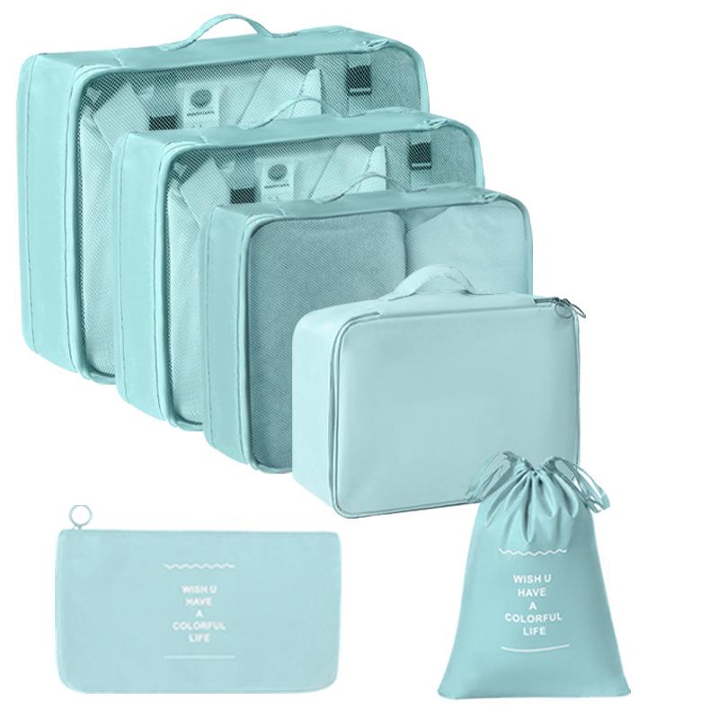 6/7/8/9/10 Pcs Set Travel Organizer Storage Bags Suitcase Packing Cubes Set Cases Portable Luggage Clothes Shoe Tidy Pouch Folding