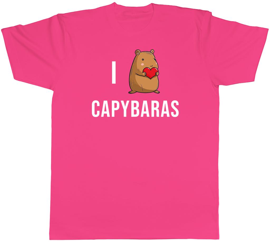 I Love Capybara Unisexs TShirt Cute Animal Unisex Tee Gift