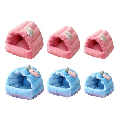 Lovely Small Animal Houses for Hamsters Rabbits And Birds Decorative Homes Pet Nest Breathable Bed
