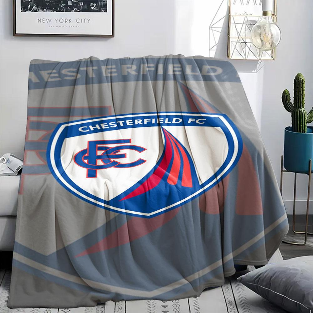 1PC Chesterfield F.C Patterned Flannel Blanket Suitable For All Seasons for Home Decor Warmth and Comfort Gifts Holiday Present