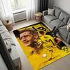 Borussia Dortmund BVB Schwarz Gelb Slogan Area Rug Non Slip Floor Carpet Living Room Game Room Football Fan Home Decor