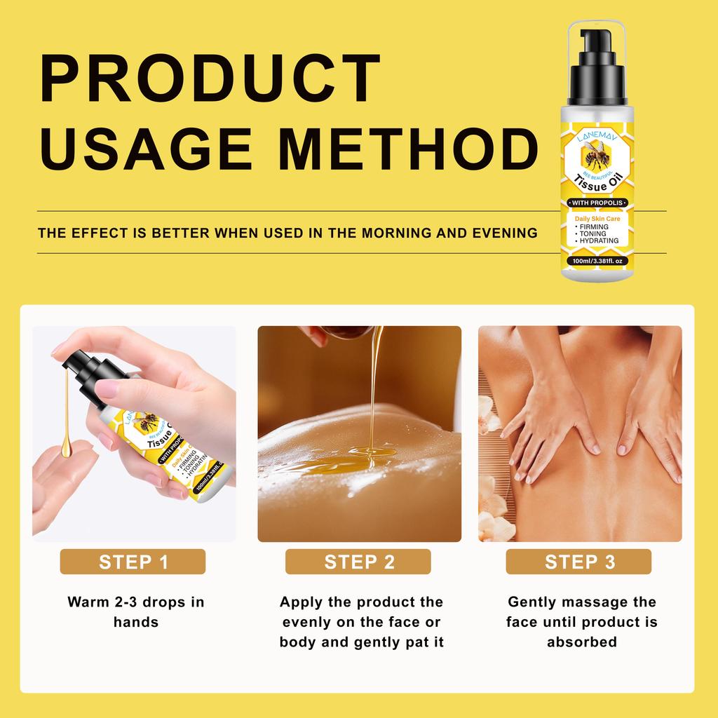 Tissue Oil-Nourishing And Firming Skin-Stretch Marks, Skin Hydration And Anti Ageing-Care For Face And Body, 100ml