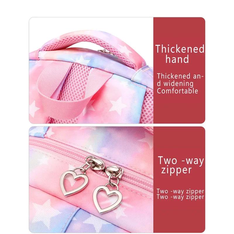 Geantă de școală Rucsac drăguț pentru copii Rucsac de călătorie Viral pentru fete 3 bucăți Geantă de prânz pentru fete și băieți Geantă de școală primară multifuncțională