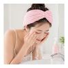 Hair Band, Face Wash, Hair Turban, Hair Cap for Men and Women, for Face Washing, Microfiber, Cute, Soft, for Bathing, Makeup, Set of 2 (pink + Beige)