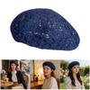 Elegant Hollow Out Knitted Beret Cap Stylish Pumpkin Shape For Ladies Daily Wear