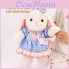 Plush Rabbit Toy With Long Ears And Dress For Kids Gift