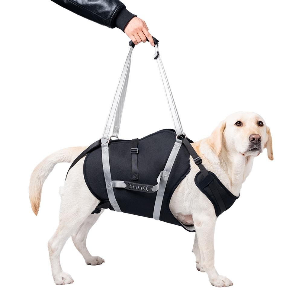 

Adjustable Dog Lift Harness, Sling Brace for Large Dogs Support,Hind Leg Support Help Senior, Injured, Disabled and ACL Surgery Chest 64-82cm чёрный