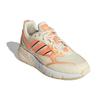 Adidas Originals ZX 1K Boost 2.0 Trendy Sports Non-Slip Wear-Resistant Breathable Low-Top Casual Shoes Women Sneaker Beige Orange GW6869